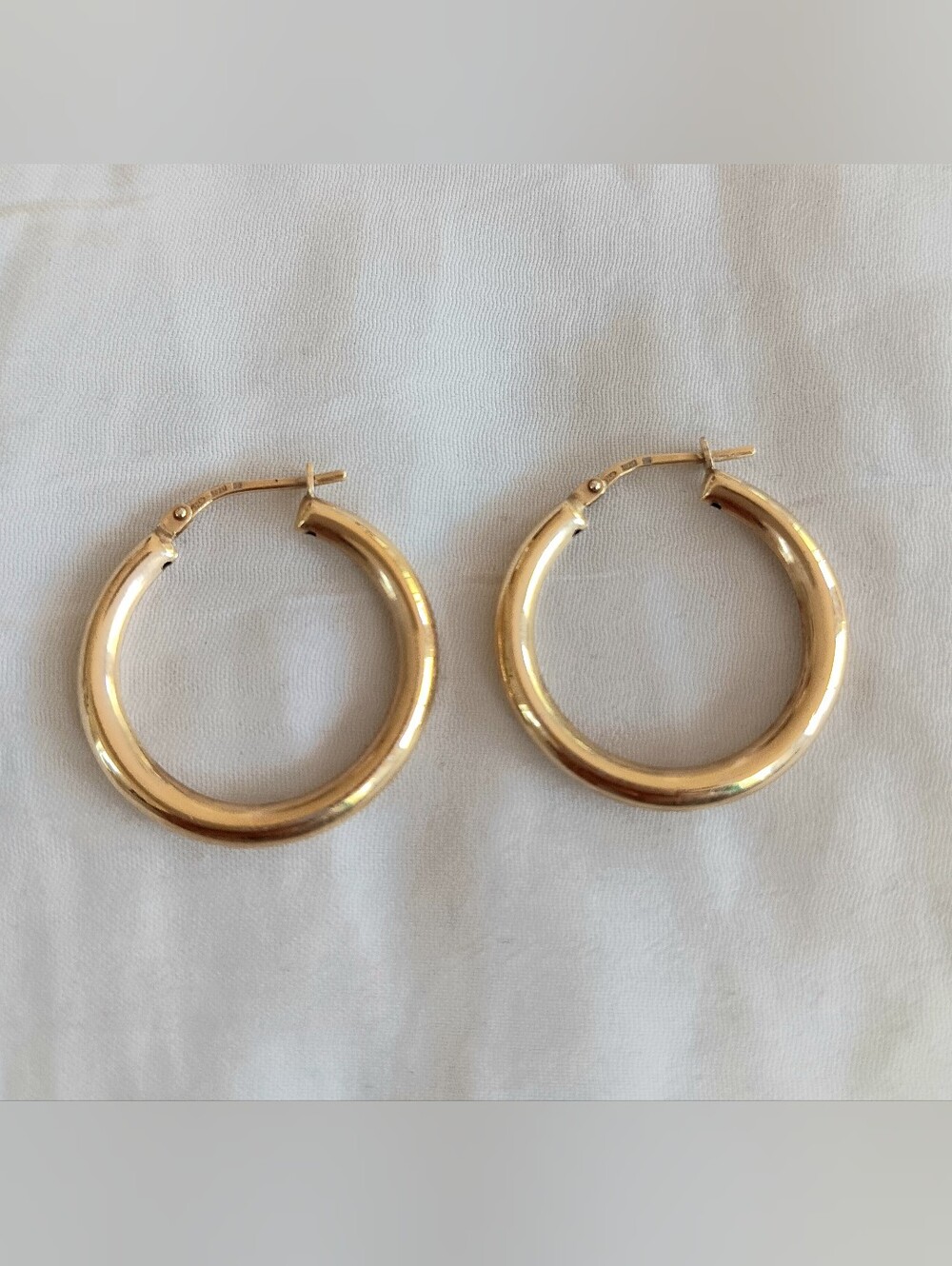 Classic 14K Gold Over Sterling Hoop Earrings - Women's Jewelry
